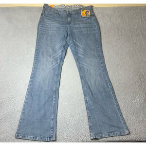Lee Jeans Womens Medium Blue Medium Wash Mid Rise Boot Cut Leg Jeans‎ NEW